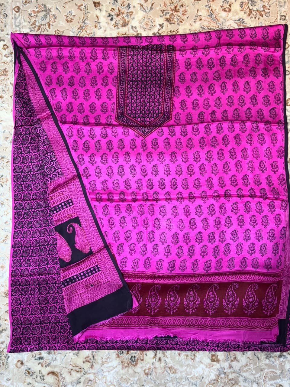 Baghprint Modal Silk Suit with Modal Dupatta — Piece 2