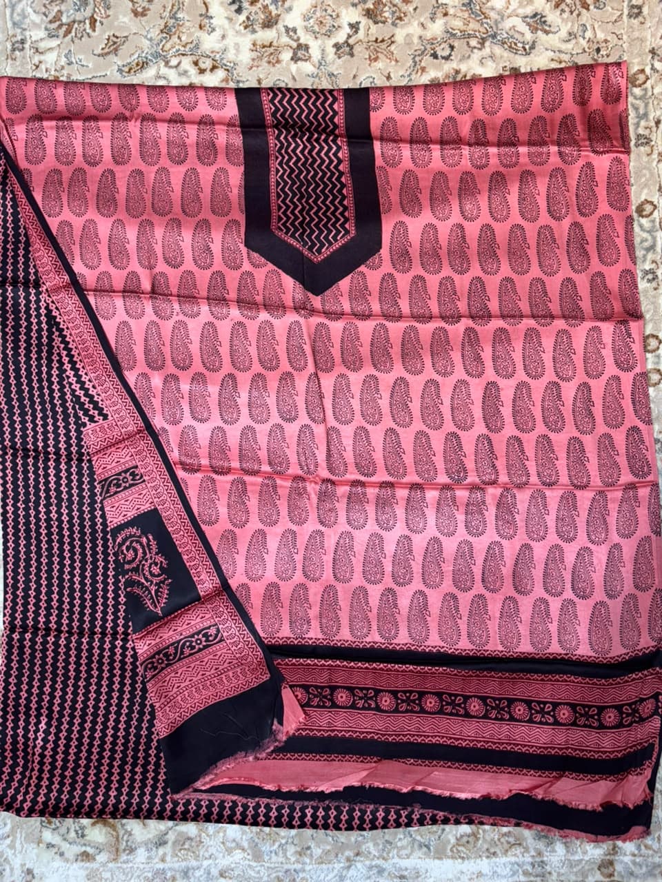Baghprint Modal Silk Suit with Modal Dupatta — Piece 3