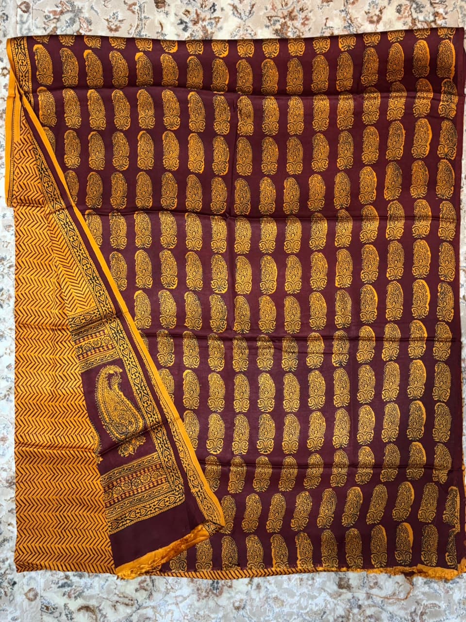 Baghprint Modal Silk Suit with Modal Dupatta — Piece 9